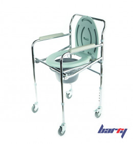 Кресло-стул WC Mobail с санитарным оснащением, с колесами